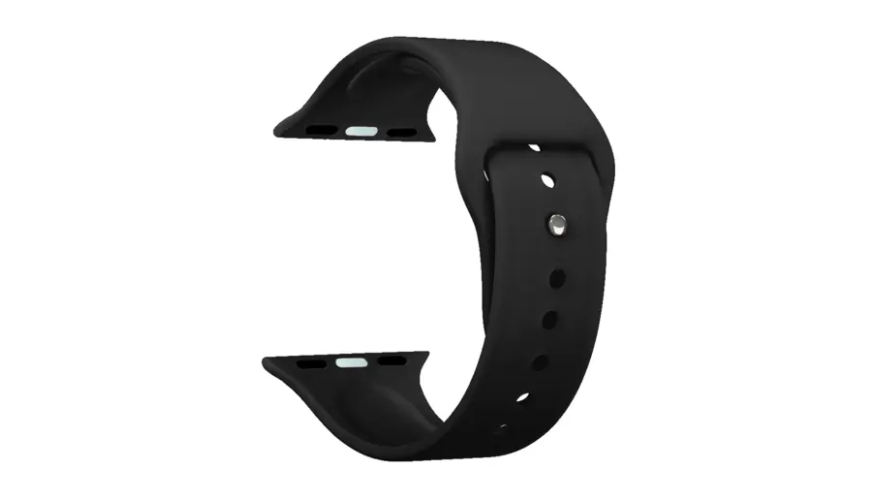 Ремешок Deppa Band Silicone универсальный, 20мм, силиконовый, черный (арт.47172)