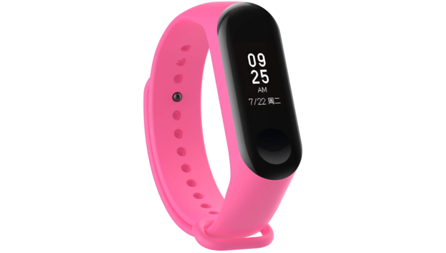 Сменный силиконовый ремешок для Xiaomi Mi Band 3/4 Pink