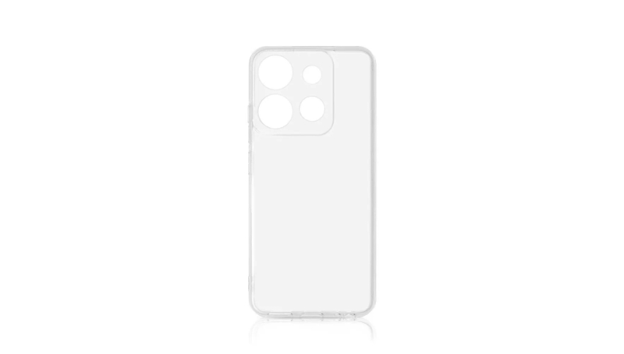 Чехол-накладка силикон DF для Tecno Pop 7 Pro Прозрачный