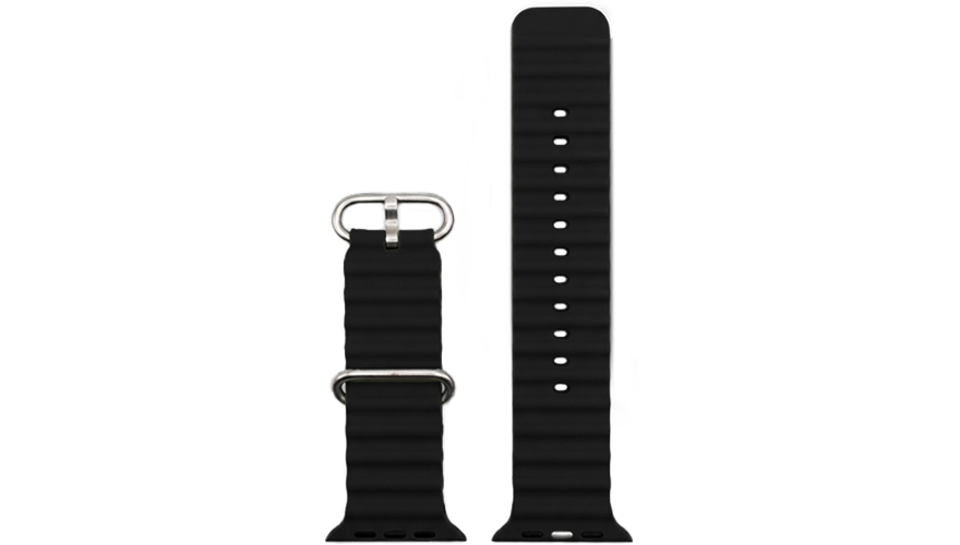 Ремешок для Apple Watch 42/44/45/49mm Ocean Band Black