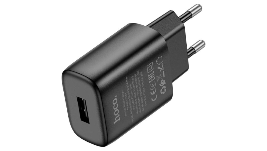 СЗУ Hoco C134A USB-A 12W Черный