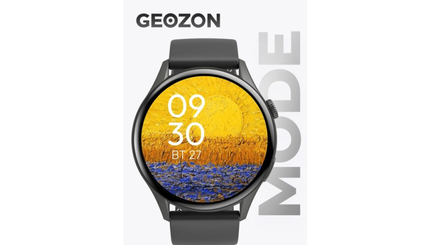 Умные смарт-часы Geozon Mode (G-SM24DRKG) Black (Черный)