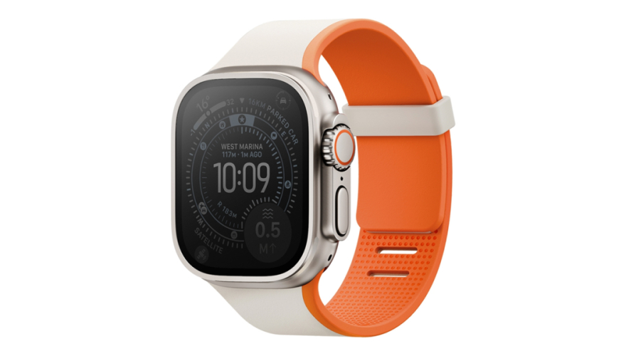Ремешок Uniq Revix IV Reversible Magnetic для Apple Watch 44/45/46/49mm Clay/Orange (Серый/Оранж)
