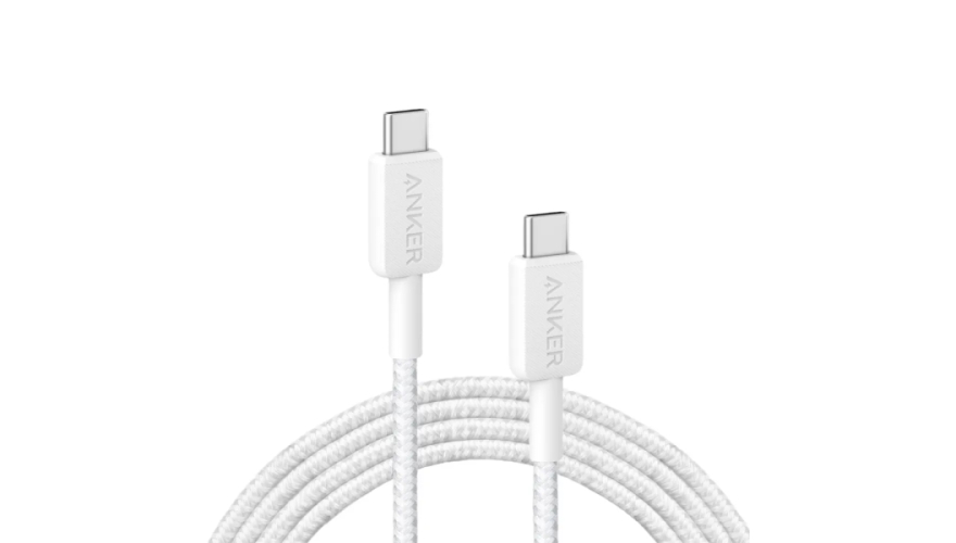 Кабель Anker 322 Type-C - Type-C 0.9м 60W (A81F5) Белый