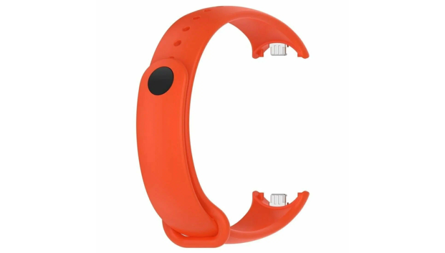 Сменный силиконовый ремешок для Xiaomi Mi Band 8/9/10 Оранжевый
