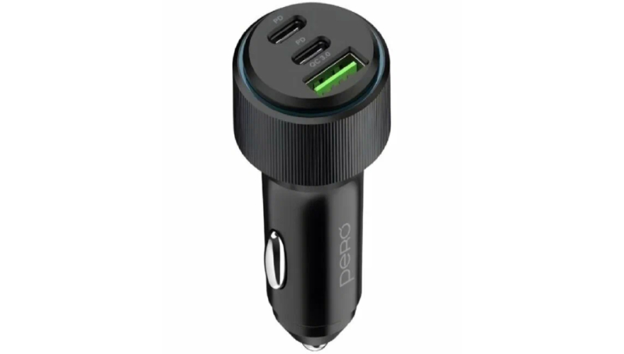 АЗУ PERO AC07 66W 2USB-C 1USB PD Black (Черный)