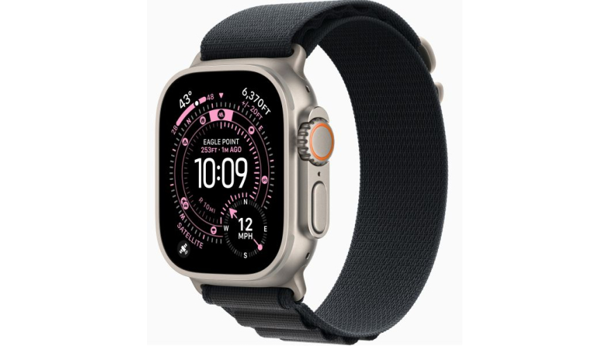 Часы Apple Watch Ultra 3 49mm Natural Titanium Case Black Alpine Loop M