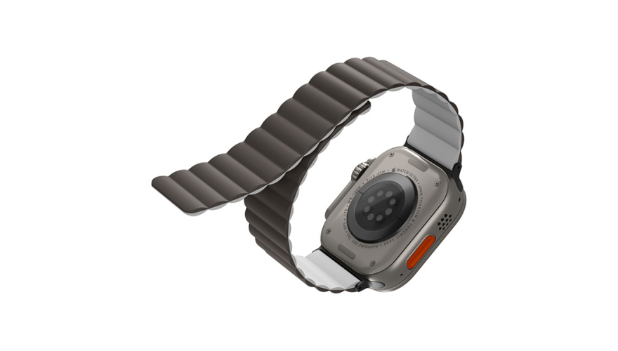 Ремешок Uniq Revix Reversible Magnetic для Apple Watch 44/45/46/49mm Grey/White (Серый/Белый)