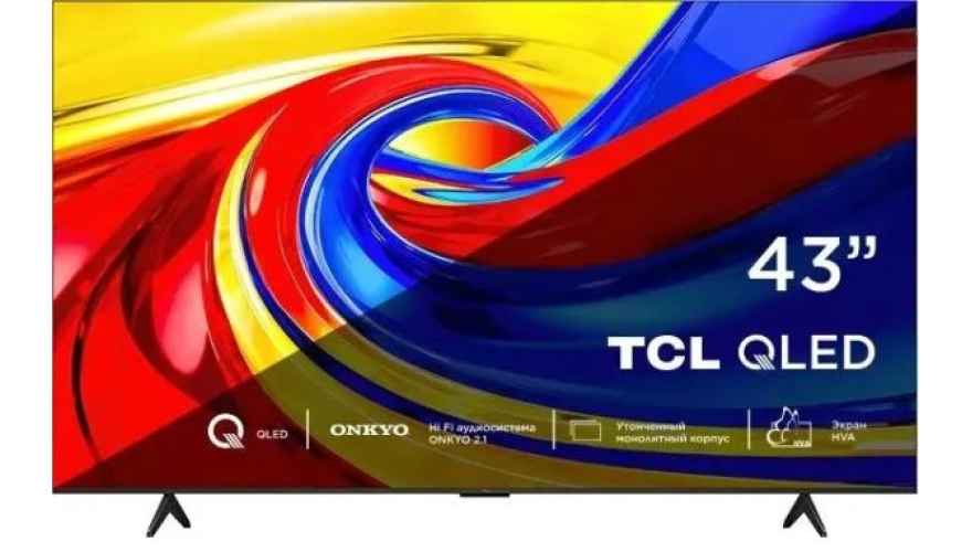 Телевизор TCL QLED 43P7L 43" (2026) Black (Черный)