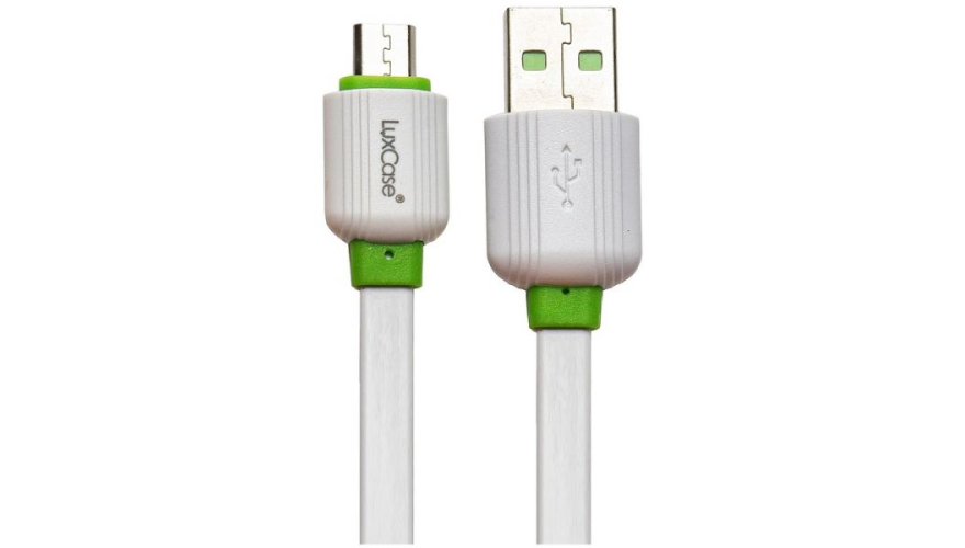 Кабель LuxCase USB Micro USB PVC 1m 2A (QY-PFM) White