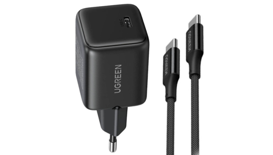 СЗУ UGREEN X513 USB-C 30W + кабель Type-C (65012) Черный