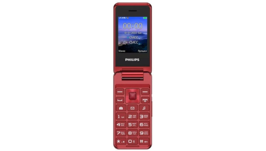 Телефон Philips Xenium E2601 Dual Sim Red (Красный)