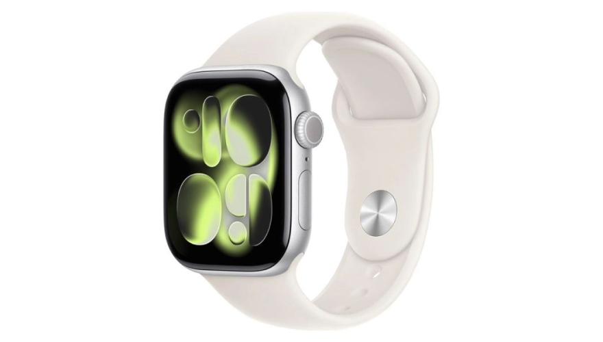 Часы Apple Watch Series 11 GPS 46mm Silver Aluminum Case/Starlight Sport Band M/L