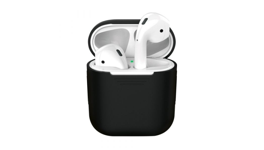 Силиконовый чехол Deppa для Apple AirPods Черный арт.47005