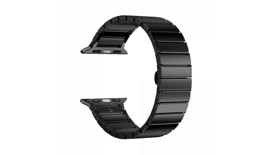 Ремешок Deppa Band Steel для Apple Watch 38/40/41mm, нержавеющая сталь, черный (арт.47137)