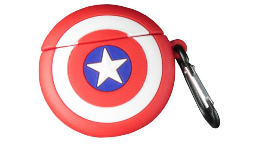 Силиконовый чехол для Apple AirPods (Капитан америка)