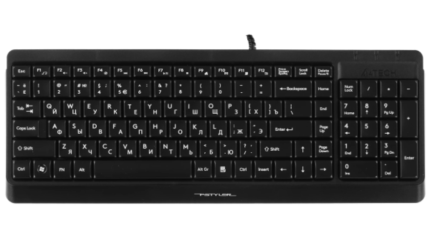 Проводная клавиатура A4Tech Fstyler FK15 Черный