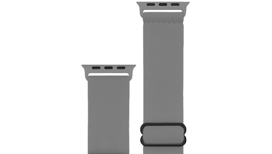 Ремешок Hoco для Apple Watch 42/44/45/49mm Fashion Series Elastic Nylon Gray