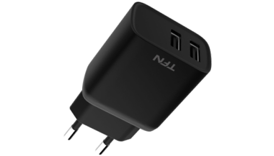 СЗУ TFN RAPID+ 2USB 12W Black (WCRPD12W2UBK)