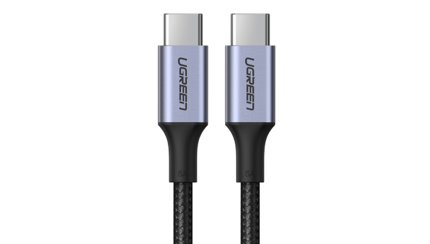 Кабель UGREEN US316 Type-C - Type-C 100Вт 3м PD (90120) Gray (Серый)