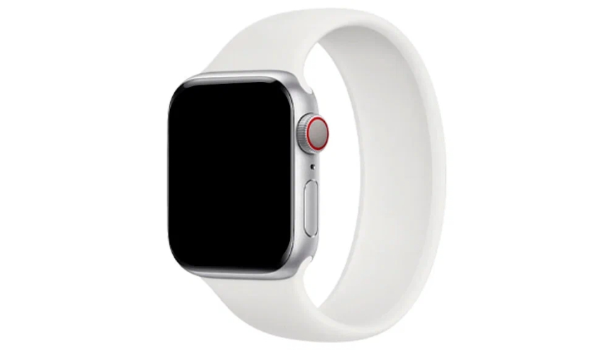 Ремешок монобраслет силиконовый для Apple Watch 42/44/45/49mm White (Белый)
