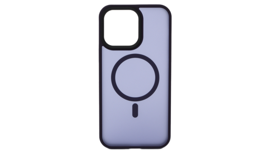 Чехол-накладка силикон MagSafe для iPhone 16 Pro Матовый фиолетовый