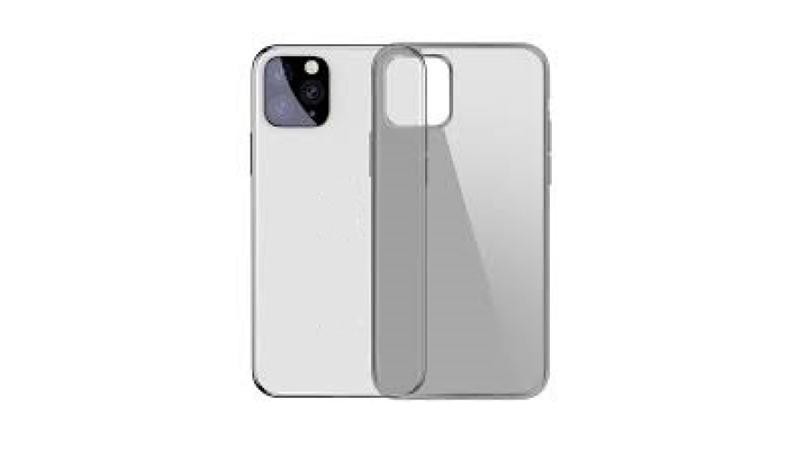 Чехол-накладка силикон для iPhone 11 Pro Max прозрачная черная