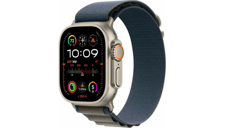 Смарт-часы Apple Watch Ultra 2 49mm Natural Titanium Case Blue Alpine Loop (CPO)
