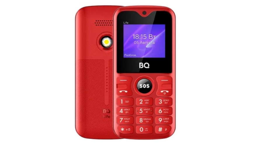 Телефон BQ 1853 Life Red-Black (Красный-Черный)