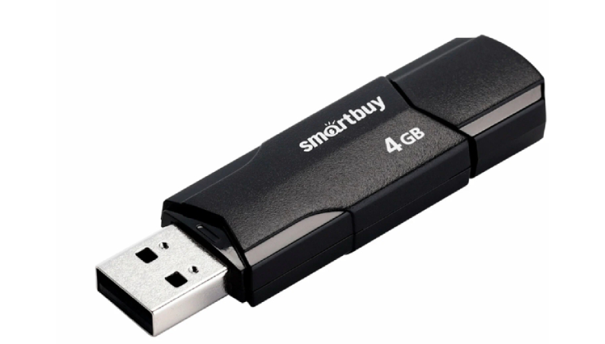 USB Флеш-накопитель Smartbuy Clue USB 2.0 4GB Черный (SB4GBCLU-K)