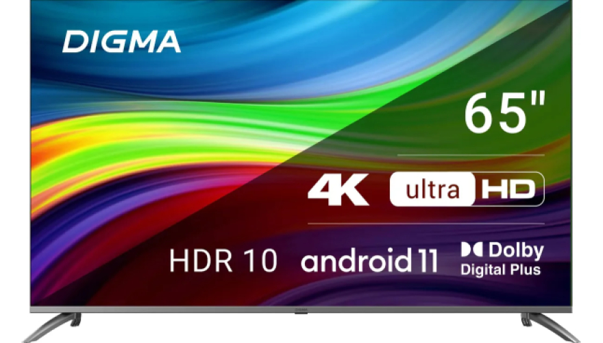 Телевизор Digma DM-LED65UBB41 65" (2024) Black (Черный)