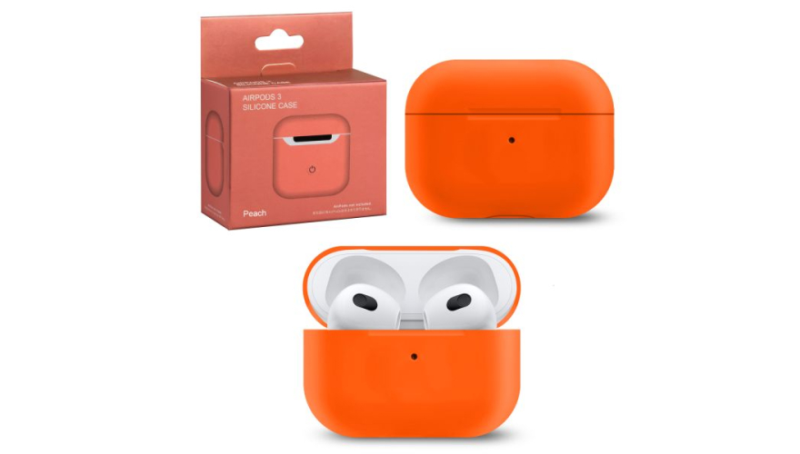 Силиконовый чехол для Apple AirPods 3 Peach