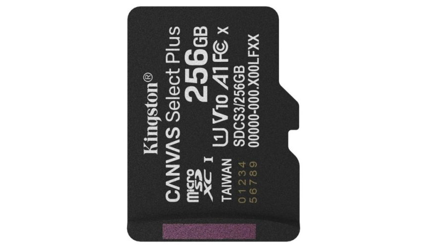 Карта памяти Micro SD Kingston Canvas Select Plus 256GB Class10 150MB/s (SDCS3/256GB)