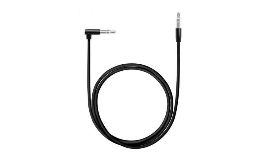 AUX SLIM кабель Deppa L-коннектор 1.2м. Black (арт.72193)