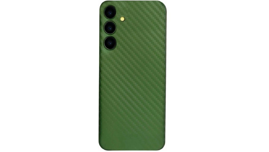 Чехол-накладка силикон под карбон для Samsung Galaxy A16 Зеленый