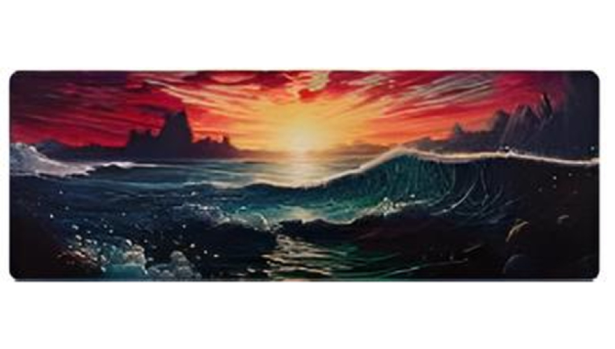 Коврик для мыши водонепроницаемый 30x90см Закат в море