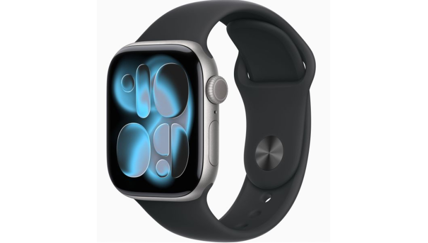 Часы Apple Watch Series 11 46mm Space Gray Aluminum Case Black Sport Band S/M