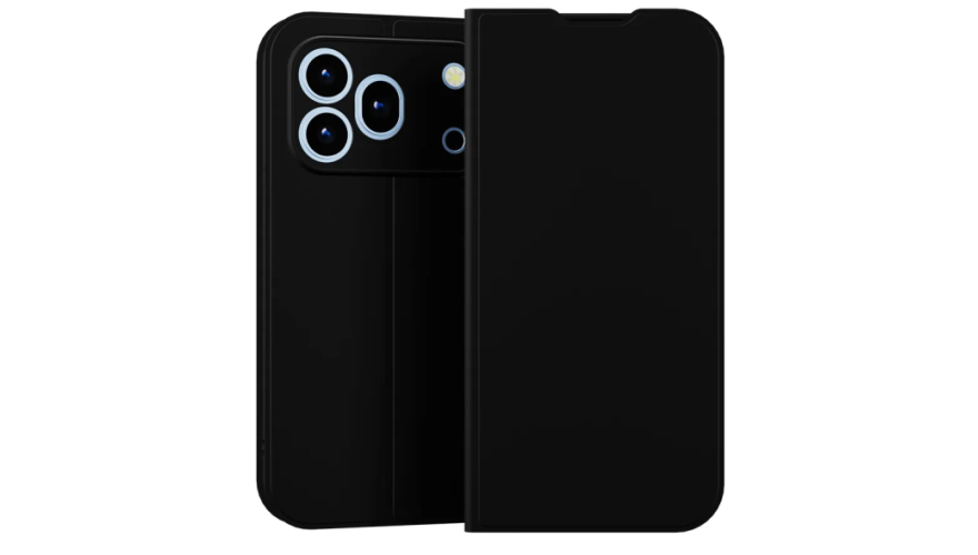 Чехол-книжка для Honor 600 Pro Черный (боковая)