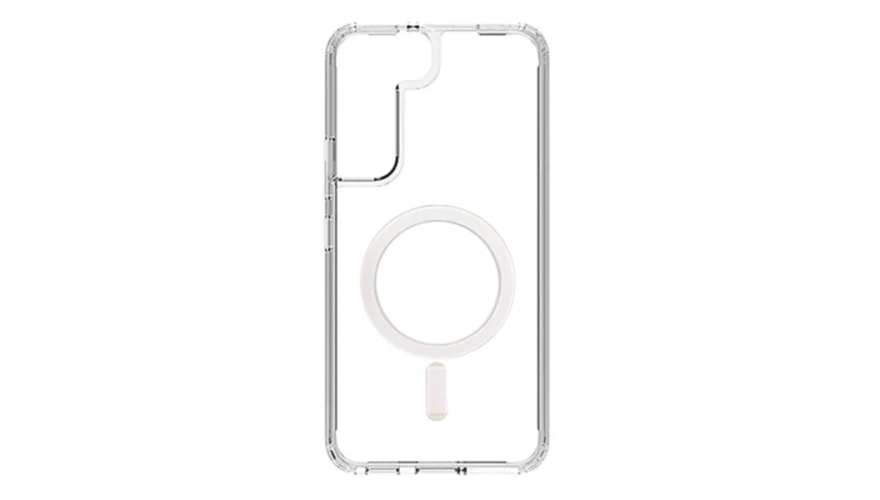 Чехол-накладка силикон MagSafe для Samsung Galaxy S24+ Прозрачный