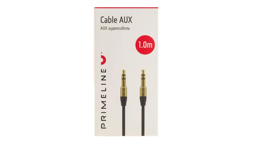 AUX кабель PrimeLine 3.5 Jack/M-3.5 1м (арт. 7003)