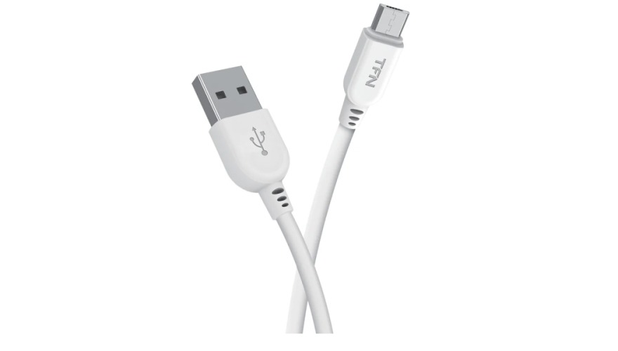Кабель TFN USB Micro USB 1m 2A White (CMIC1MPVCWH)