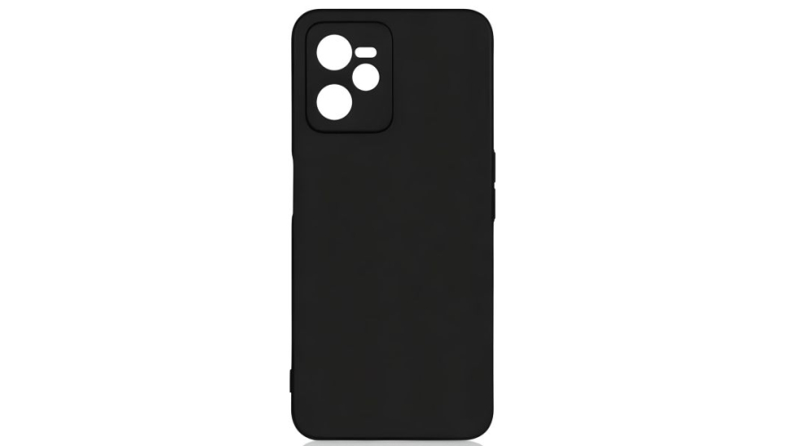 Чехол-накладка силикон DF для Realme C35 Черный