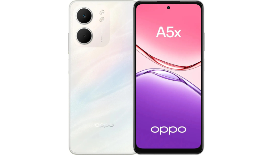 Смартфон OPPO A5x 4/128GB Laser White (Перламутровый) (RU)