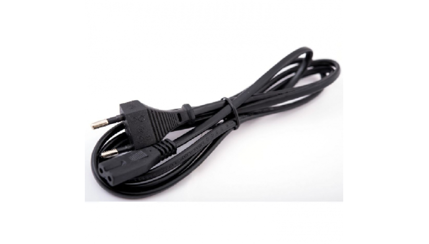 Шнур для блока питания 1.2м (Двойной) Black (Черный)
