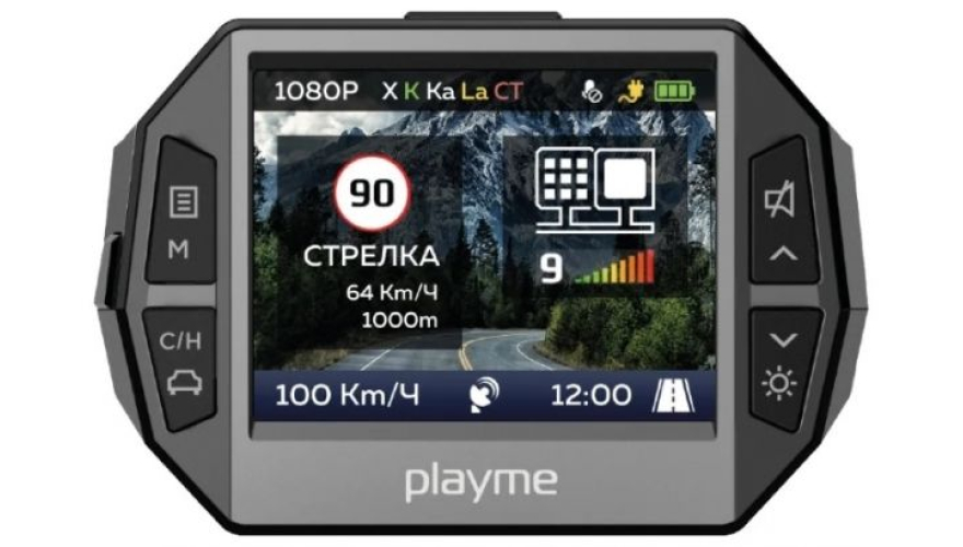 Видеорегистратор с радар-детектором Playme P600SG, GPS