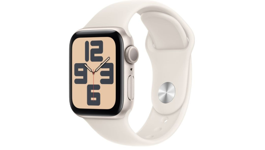Часы Apple Watch SE 3 GPS 44mm Starlight Aluminium Case Starlight Sport Band S/M