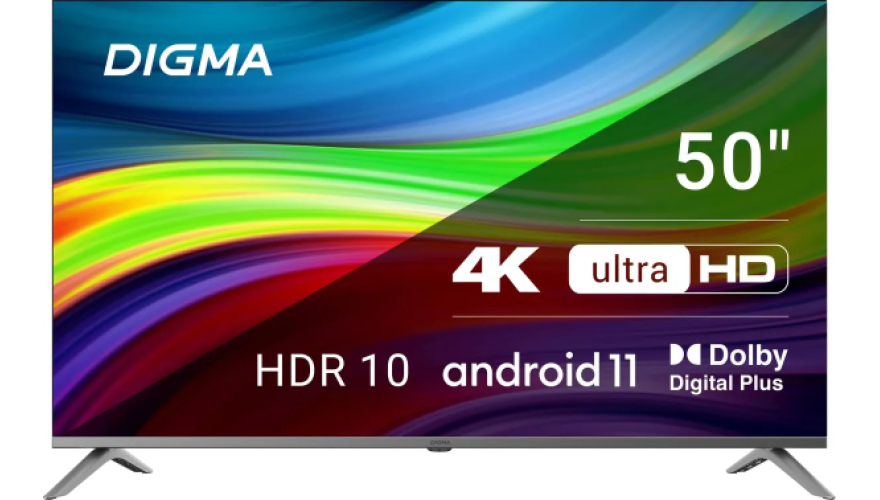 Телевизор Digma DM-LED50UBB41 50" (2024) Black (Черный)