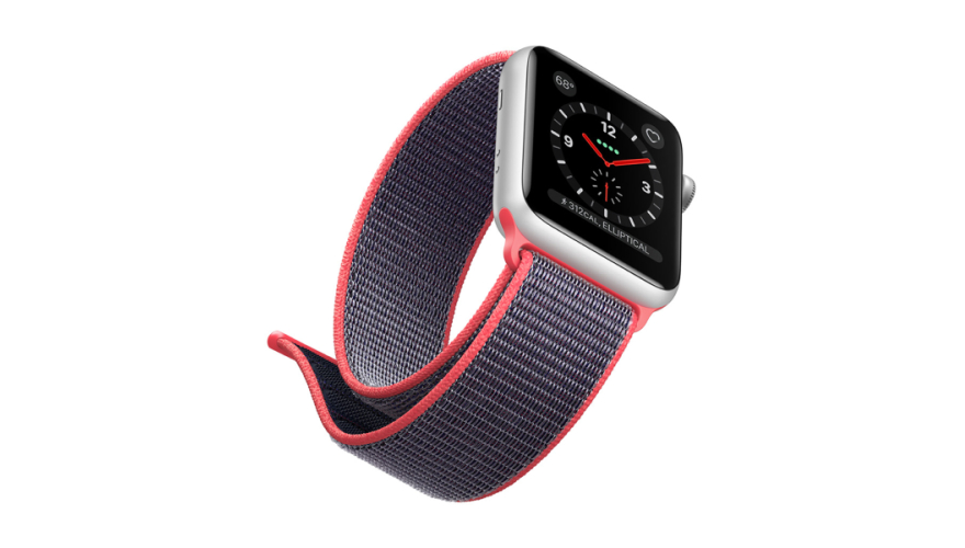 Ремешок для Apple Watch 38/40/41mm Nylon Loop Черно-Красный