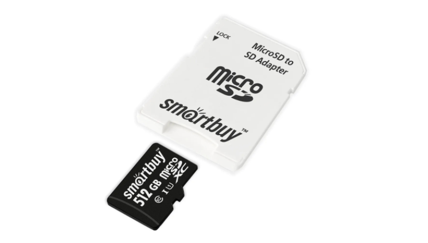 Карта памяти Micro SD Smartbuy Classic Series 512GB Class10 90MB/s (SB512GBSDCL10-01) + SD adapter
