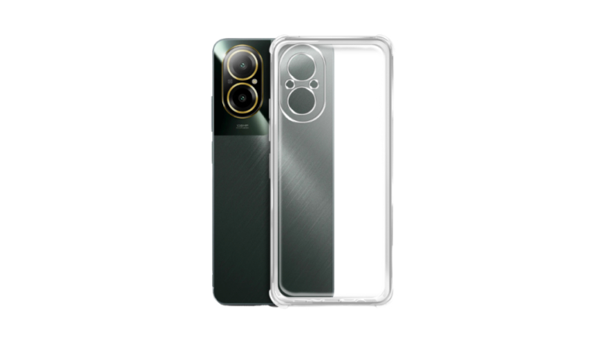 Чехол-накладка силикон Pero для Realme C67 Прозрачный